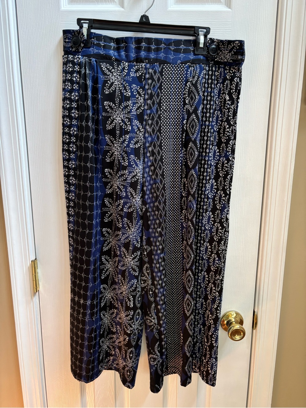 Robert Louis Boho Cropped Wide Leg Palazzo Pants, Size XL, NWOT